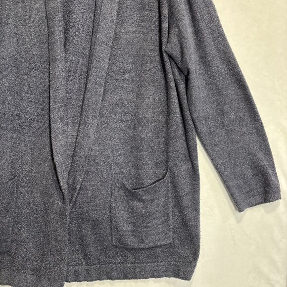 Barefoot Dreams Cardigan Women's 3X Hooded CozyChic Lite Knit Sweater Pockets - Picture 5 of 15